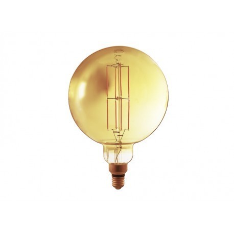 Lampadina decorativa LED E27 globo vetro ambra vintage filamento Music