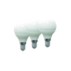 Kit 3pz lampadina led globo E14 6W 480LM 160° 45*82mm