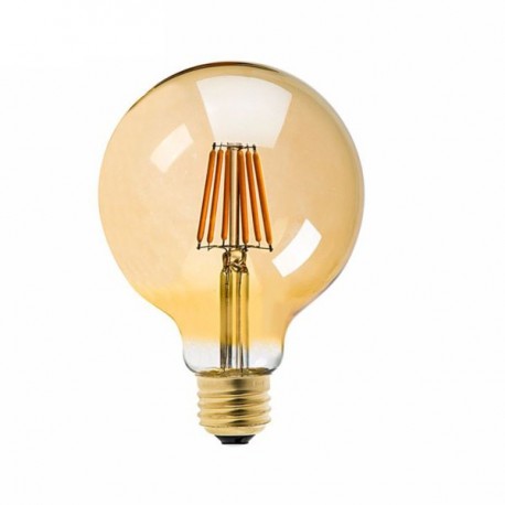 Lampadina led filamento vintage 8w attacco grande E27 lineare