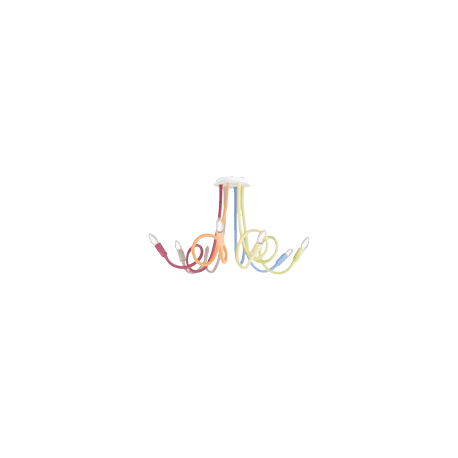 Plafoniera lover flessibile siliconato multicolor 6XE14 