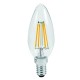 Lampadina led filamento candela  E14 4W 470LM 