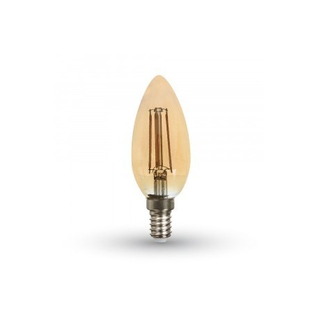 Lampadina ambra e14 4W filamento