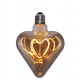 Lampadina Filament Curved Led Heart Smoky