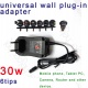 30W 3-12V AC/DC universal adapter tablet, 6 DC tips + 1 USB