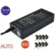 Universal laptop charger 15V-20V auto max 90W 2USB 8 tips