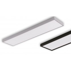 Supporto per montaggio pannelli led 120x30 in metallo laccato bianco 